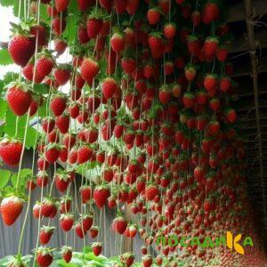 Клубника ампельная Анастасия купить по цене от 370р. в интернет-магазине «Посадика» с доставкой почтой в в Козловкае и по всей России – [изображение №1].